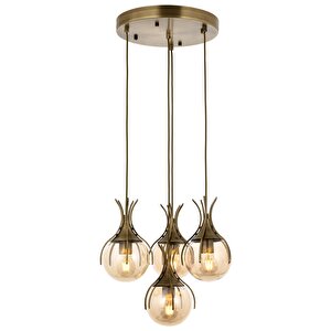 Kasım Modern Avize E27 48w 40cm Metal Eskitme Avonni-av-1766-4et