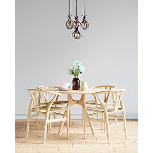 Kasım Modern Avize E27 48w 40cm Metal Siyah Avonni-av-1766-4t-bsy