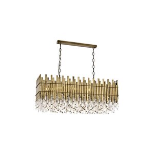 Ekin Klasik Avize E27 96w 100x35cm Metal Eskitme Avonni-av-1767-e100x35