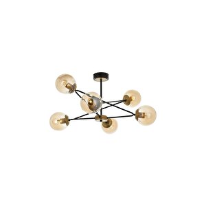 Denklem Modern Avize E27 72w 80cm Metal Eskitme Avonni-av-1786-6e