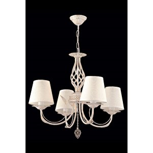 Erciyes Klasik Avize E14 30w 55cm Metal Ferforje Dorbien-av-65112-4f