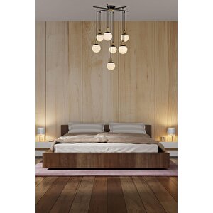 Cicada Modern Avize E27 84w 70cm Metal Siyah Avonni-av-1838-7bsy