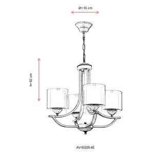 Boat Modern Avize E27 48w 55cm Metal Eskitme Dorbien-av-65228-4e
