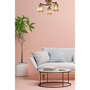 İkram Modern Avize E27 36w 58cm Metal Eskitme Dorbien-av-65229-3e