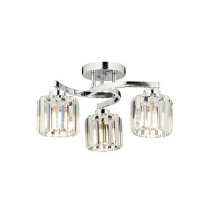 İkram Modern Avize E27 36w 58cm Metal Krom Dorbien-av-65229-3k