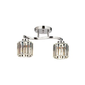 Paste Modern Avize E27 24w 46x17cm Metal Krom Dorbien-av-65231-2k