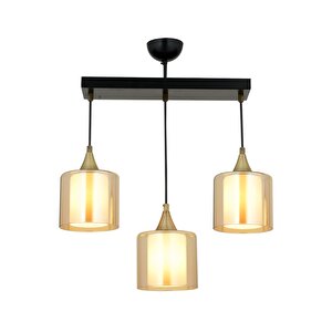 Selvi Modern Avize E27 36w 60x14cm Metal Siyah Dorbien-av-65233-3y-bsy-b