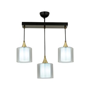 Selvi Modern Avize E27 36w 60x14cm Metal Siyah Dorbien-av-65233-3y-bsy-f