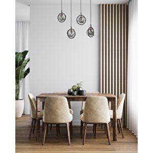 Rumple Modern Avize E14 24w 80x22cm Metal Siyah Avonni-av-1850-4y-bsy