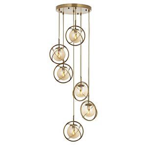 Rumple Modern Avize E14 36w 40cm Metal Eskitme Avonni-av-1850-6et