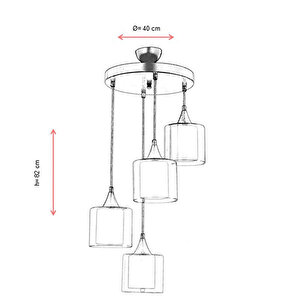 Avize Av/65233/4t/bsy/f