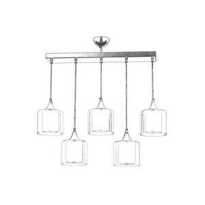 Selvi Modern Avize E27 60w 75x14cm Metal Siyah Dorbien-av-65233-5y-bsy-f