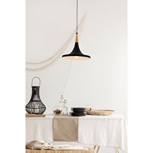 Mimoza Sarkıt E27 12w 32cm Metal Siyah Avonni-av-4100-a6-bsy