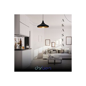 Akasya Sarkıt E27 12w 36cm Metal Siyah Avonni-av-4106-m8-bsy-36