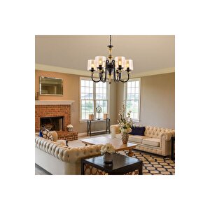 Odın Modern Avize E27 72w 62cm Metal Eskitme Avonni-av-4161-6e