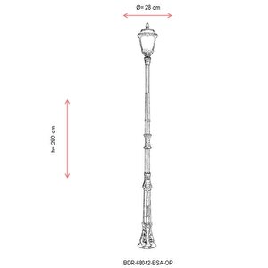 Bahçe Direkleri E27 12w 28cm Alüminyum Sarı Dorbien-bdr-68042-bsa-op