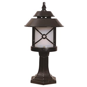 Bahçe Set Üstü Aydınlatma E27 12w 26cm Abs Siyah Dorbien-bsu-68199-bsy-k