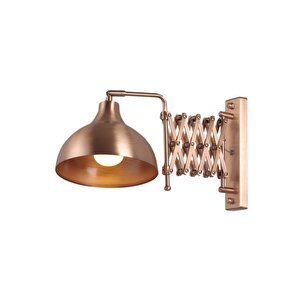 Baha Aplik E27 12w 22x45cm Metal Bakır Avonni-hap-9082-cpr