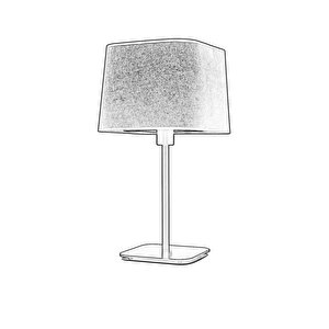 Riga Abajur E27 12w 27x27cm Metal Siyah Avonni-hml-9071-1bs