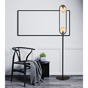 Direk Lambader E27 24w 20cm Metal Siyah Dorbien-lm-4275-2bsy