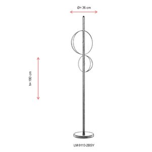 Patso Lambader E14 24w 36cm Metal Siyah Avonni-lm-9113-2bsy