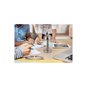 Dark Forest Çalışma Masası Lambası Led 3w 12cm Metal Nikel Avonni-ml-64004-n