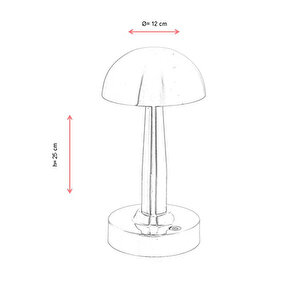 Dark Forest Çalışma Masası Lambası Led 3w 12cm Metal Nikel Avonni-ml-64004-n