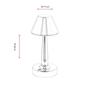 Tracy Çalışma Masası Lambası Led 3w 11cm Metal Krom Avonni-ml-64006-k