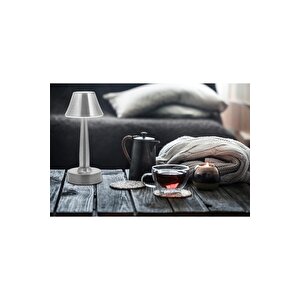 Tracy Çalışma Masası Lambası Led 3w 11cm Metal Nikel Avonni-ml-64006-n