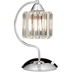 Aralık Çalışma Masası Lambası E27 12w 20x25cm Metal Krom Dorbien-ml-65244-1k
