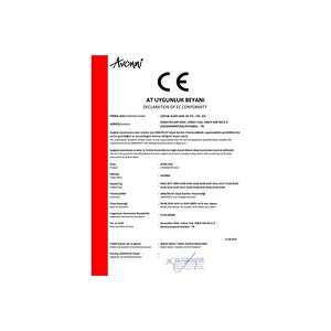 Akasya Sarkıt E27 12w 27cm Metal Siyah Avonni-av-4106-m6-bsy