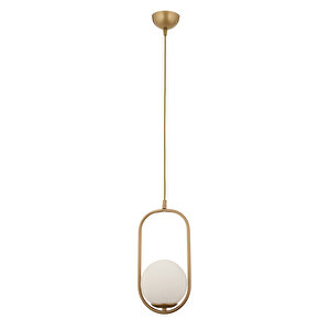 Lorin Tekli Eskitme Sarkıt Beyaz Camlı Modern Sarkıt Mutfak Salon Sarkıt Avize