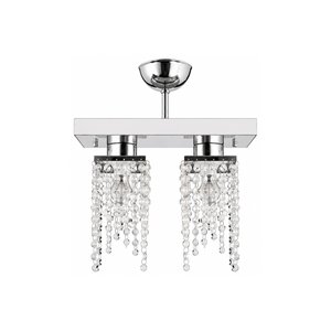 Nikola 2li Krom  Kristalli, Taşlı Modern Tasarım Yatak Odası Kristal Salon Avize İkili
