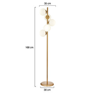 Uzel 5li Eskitme Modern Tasarım Metal Lambader