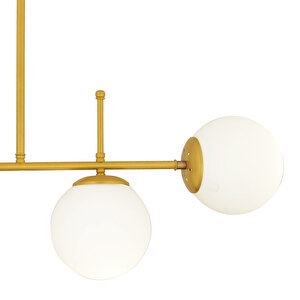 Günay 4lü Gold Modern Mutfak Yemek Masası Üstü Yatak Odası Salon Avize