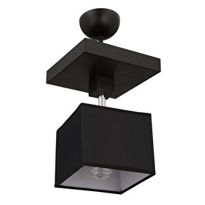 Grande Siyah Tekli Modern Koridor Mutfak Salon Plafonyer Avize Tekli