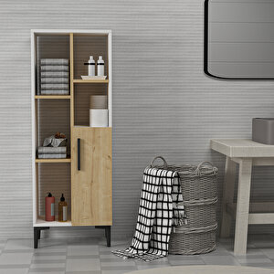 Ephesus Banyo Dolabı Ve Çok Amaçlı Dolap Beyaz-safirmeşe Beyaz-Safirmeşe