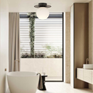 Rakes Siyah Modern Plafonyer Genç Odası Mutfak Yatak Odası Avize Siyah