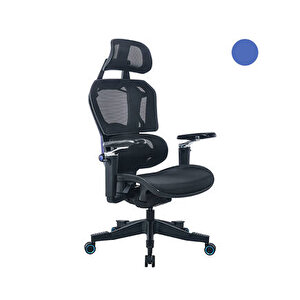 Adore Gaming Epic Profesyonel Oyuncu Ve Yönetici Koltuğu-siyah File-mavi 68,5x116-123,5x68 Cm (gxyxd) Ceviz Gold