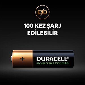 Duracell Şarj Edilebilir Aa 2500mah Piller, 2 Li Paket