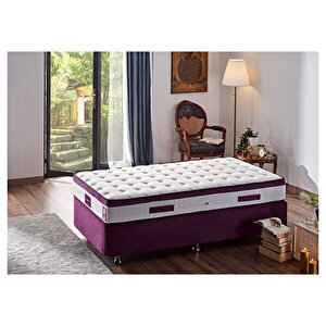 Violet Tek Kişilik Gizli Pedli Yatak Full Ortopedik Yaylı Yatak 90x200 cm