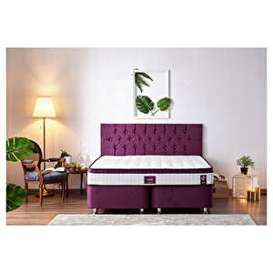 Violet Çift Kişilik Gizli Pedli Yatak Full Ortopedik Yaylı Yatak 160x200 cm