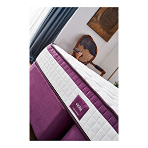 Violet Çift Kişilik Gizli Pedli Yatak Full Ortopedik Yaylı Yatak 160x200 cm