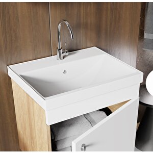 Sky 50 Cm, Dolap Uyumlu Seramik Lavabo