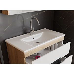 Karen Banyo Star 85 Cm, Dolap Uyumlu Seramik Lavabo
