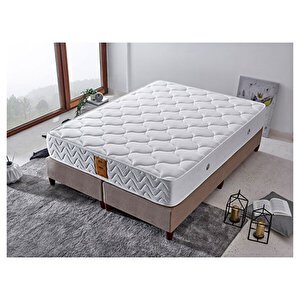 Relax Yatak Tek Kişilik Orta Sert Beş Yıldızlı Otel Yatağı Lüks Ortopedik Yatak Çift Taraflı 28 Cm 80x180 cm