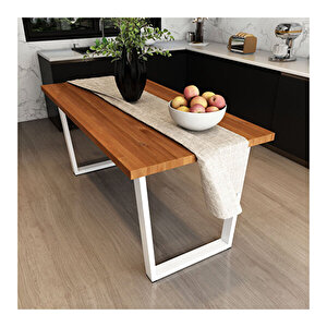 Tuana Masif Tik Renk 180x80 Yemek Masası Cpt7040-180 180x80 cm