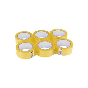 İnciFiks 6 Adet Koli Bandı 45 MM X 100 Metre Şeffaf Güçlü Yapışkanlı Kopmayan Bant Bandı Bantları Süper