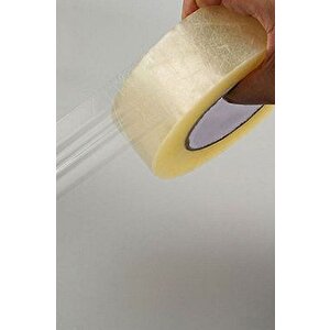 İnciFiks 6 Adet Koli Bandı 45 MM X 100 Metre Şeffaf Güçlü Yapışkanlı Kopmayan Bant Bandı Bantları Süper