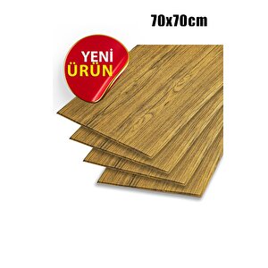 4 Adet, 70x70Cm 0,50M² 3d Dekoratif Ahşap Lambri Görünüm Kendinden Yapışkanlı Duvar Kağıdı Kaplama Panel Köpük -AD01